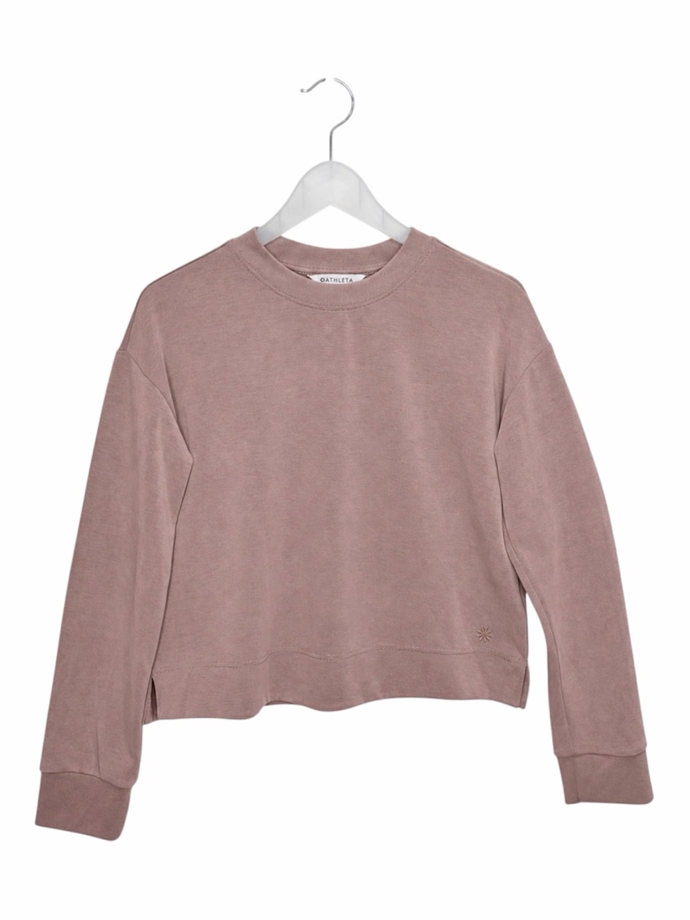 Athleta Sea Soft Crewneck Sweatshirt Size XS Dusty Mauve Long Sleeve Pullover